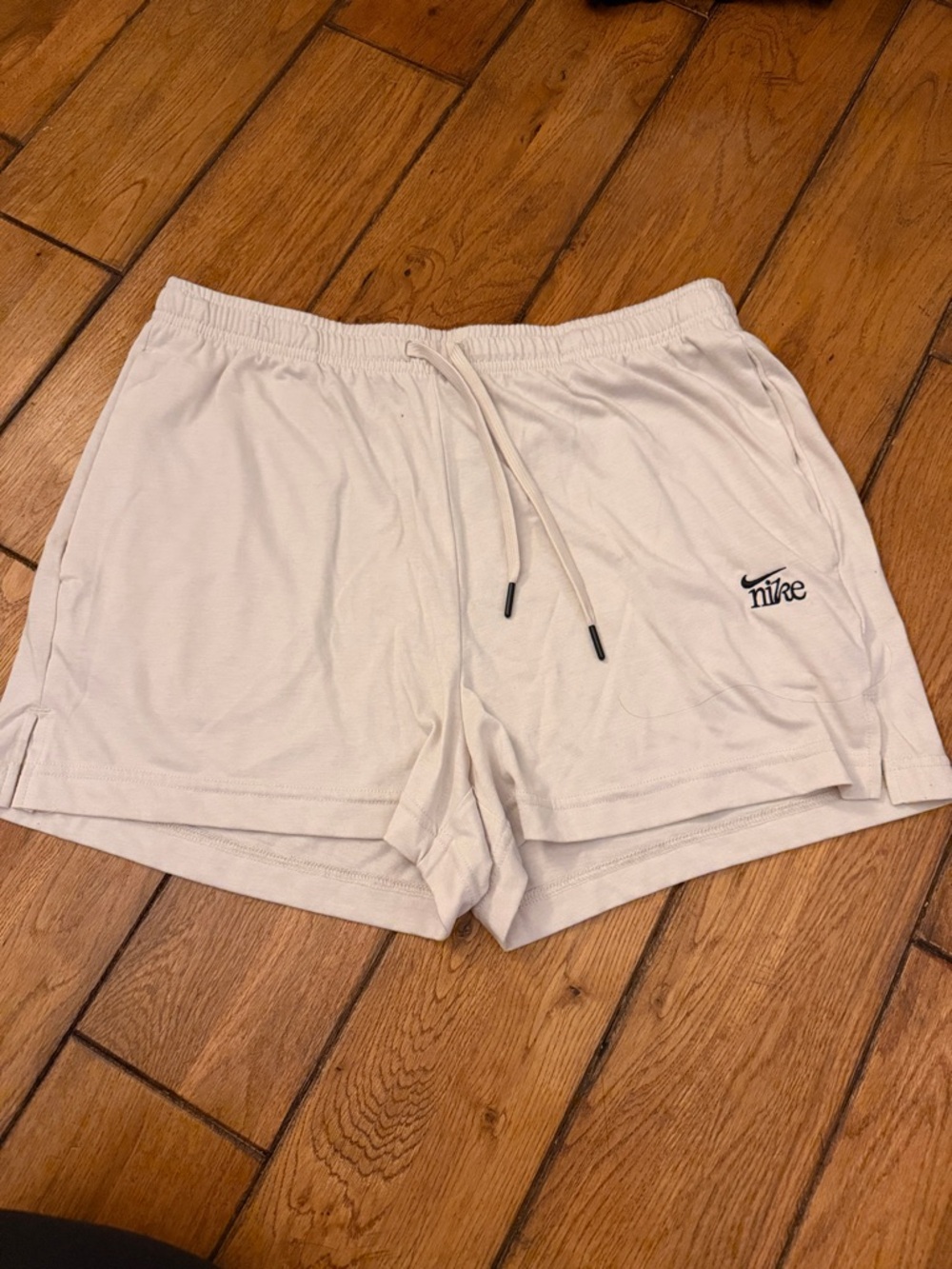 Nike Cream White Athletic Shorts
